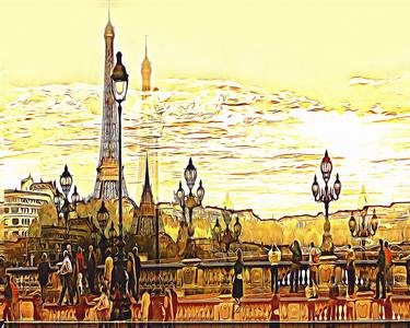 Original Cities Mixed Media by Wlad Safronow