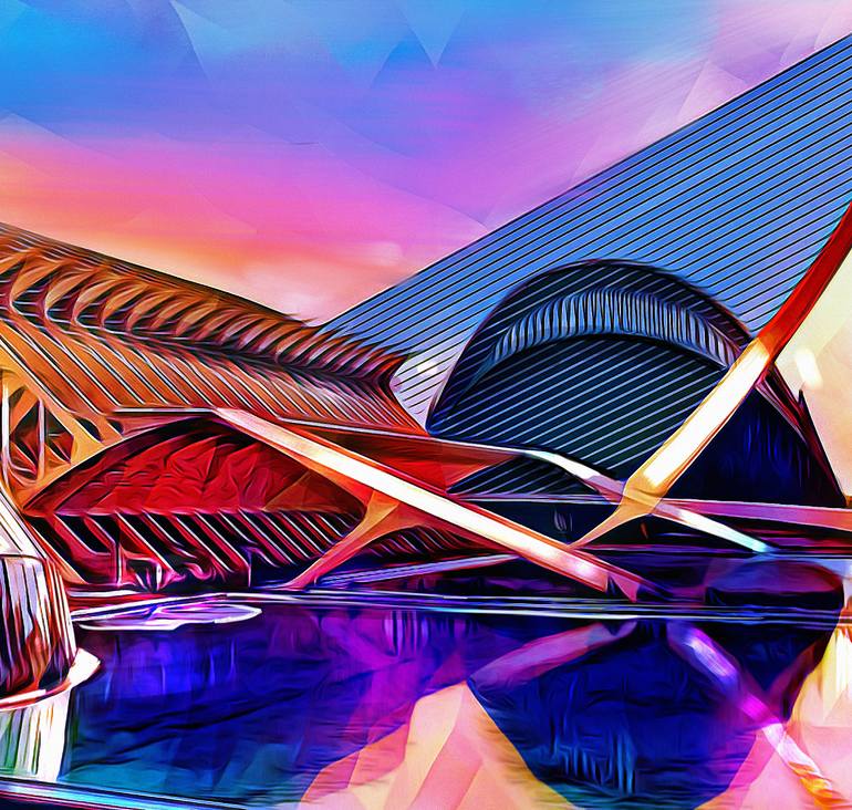 Original Figurative Cities Mixed Media by Wlad Safronow