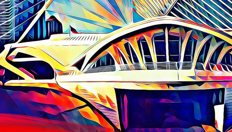 Original Art Deco Cities Mixed Media by Wlad Safronow