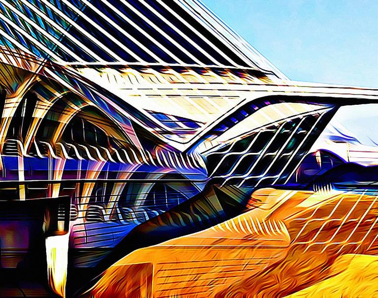 Original Art Deco Cities Mixed Media by Wlad Safronow