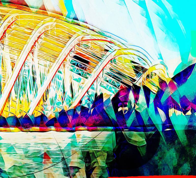 Original Art Deco Architecture Mixed Media by Wlad Safronow