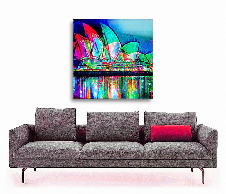 Original Abstract Cities Mixed Media by Wlad Safronow