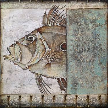 Original Art Deco Fish Paintings by Wlad Safronow