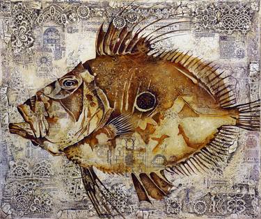 Original Art Deco Fish Paintings by Wlad Safronow