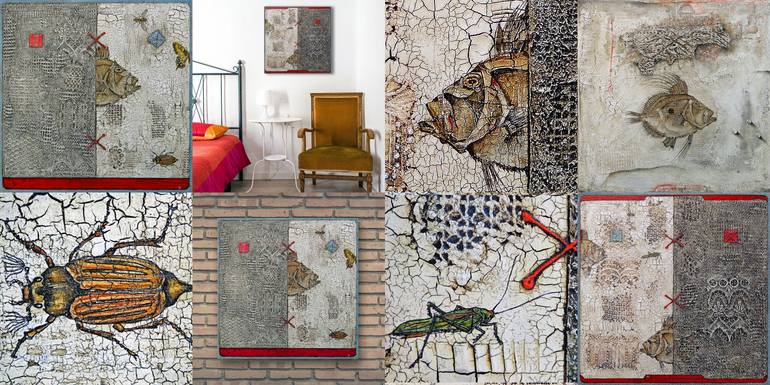 Original Art Deco Animal Painting by Wlad Safronow