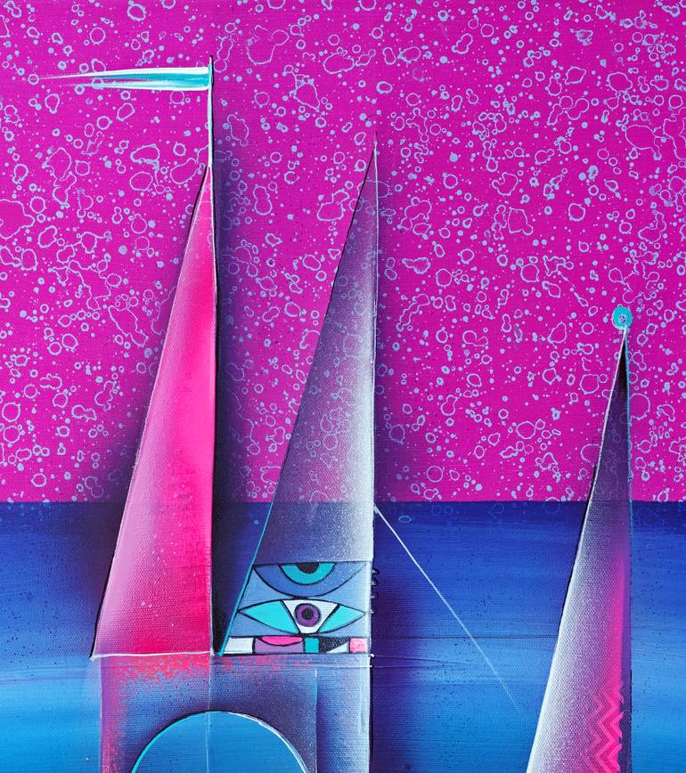 Original Abstract Architecture Painting by Wlad Safronow