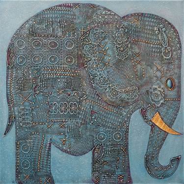 Elefant 3, original painting thumb