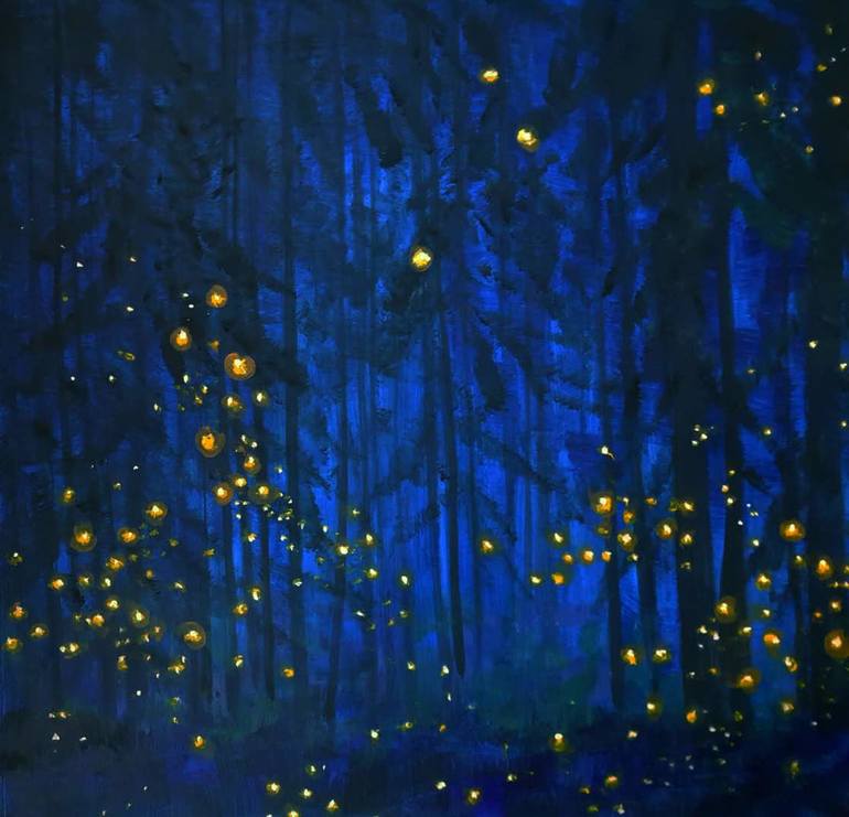 A Summer Night Painting by Yichun Nong | Saatchi Art