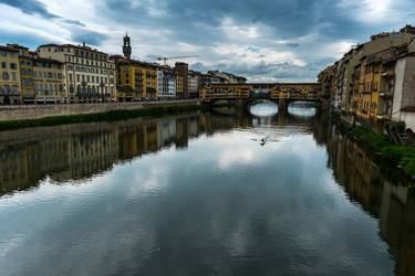 Rowing by the Ponte Vecchio - Limited Edition of 15 thumb