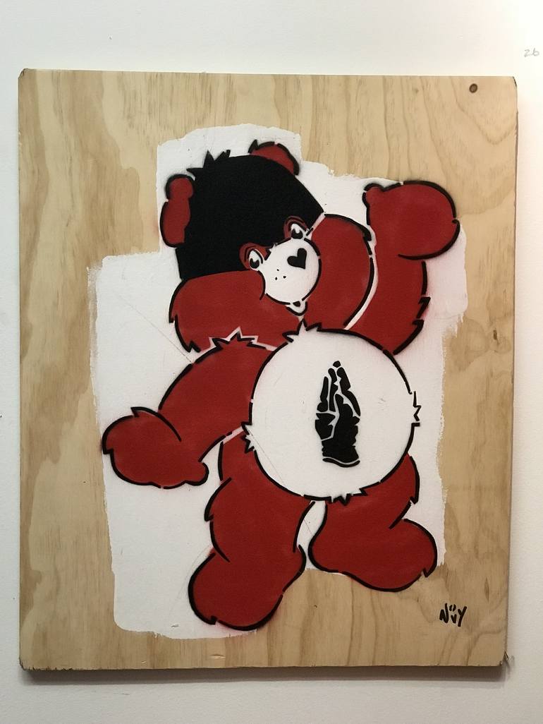 Care Bear 1 by Jeremy Novy Painting by Robert Meshbesher