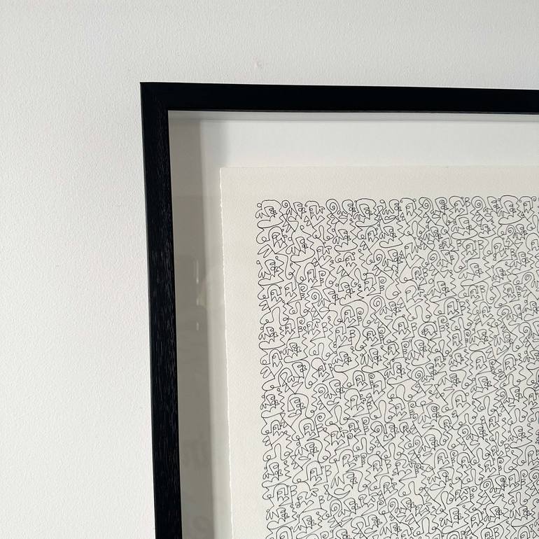 Original Abstract Drawing by Angus Martin