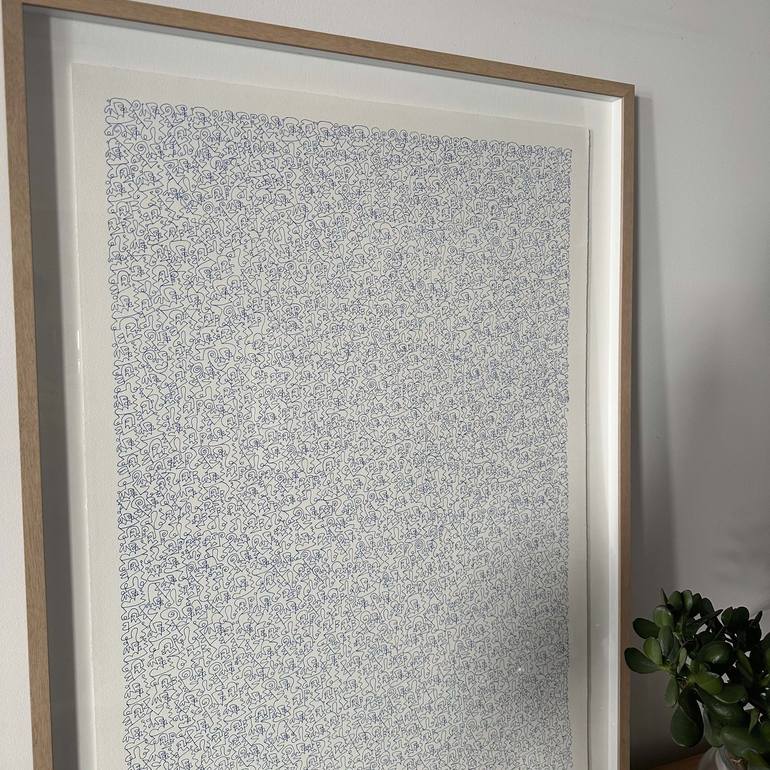 Original Abstract Drawing by Angus Martin