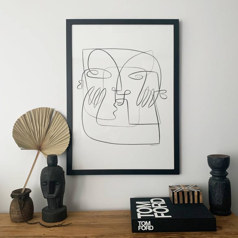 Original Figurative Abstract Drawing by Angus Martin