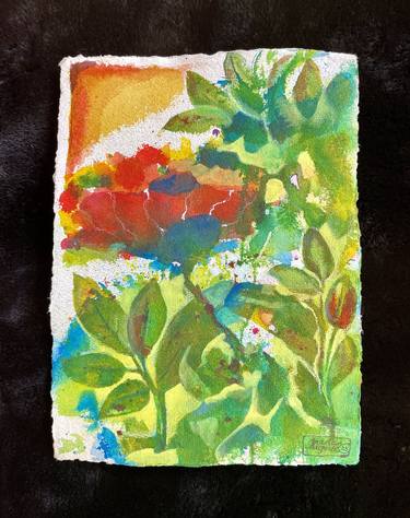 Print of Expressionism Botanic Mixed Media by Mr Marian Hergouth