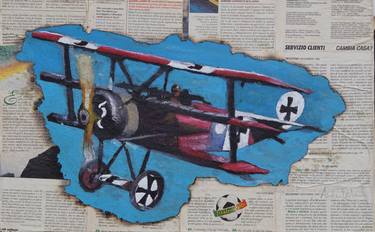 Print of Aeroplane Paintings by Amedeo Orabona