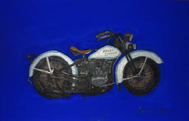 Print of Motorbike Paintings by Amedeo Orabona
