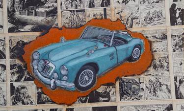 Print of Figurative Automobile Paintings by Amedeo Orabona