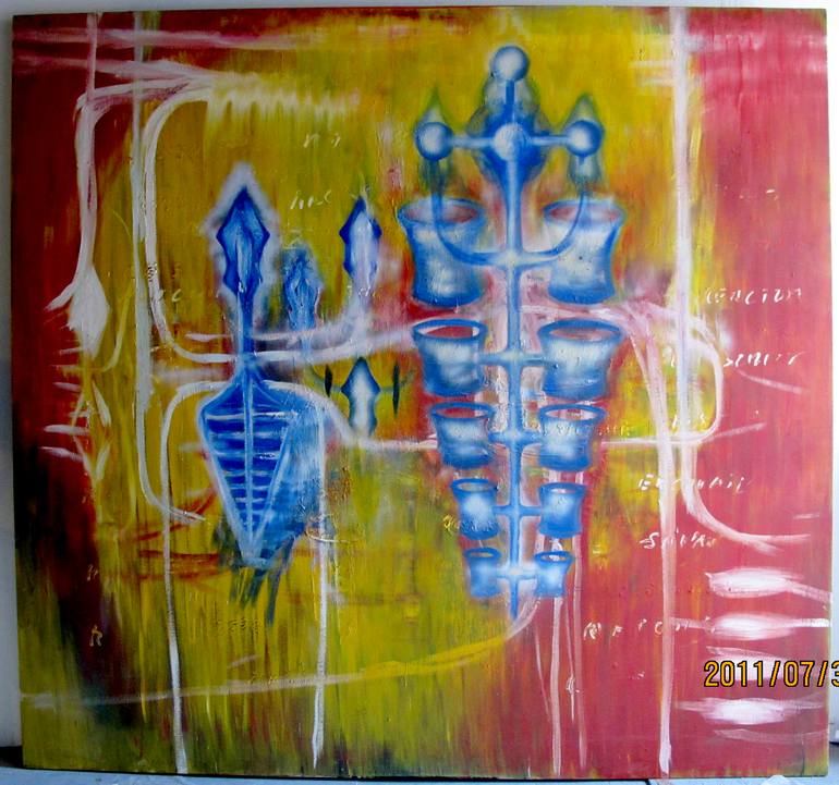Original Conceptual Abstract Painting by Jeff Gompertz
