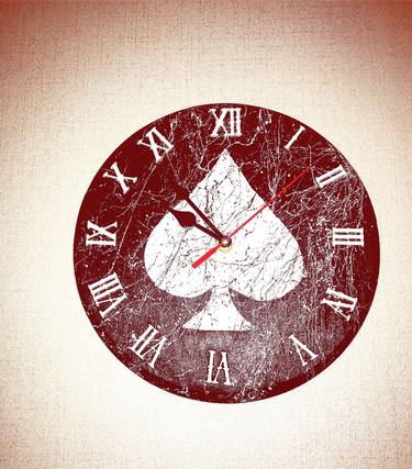 Ace of Spades (handmade wooden clock) thumb