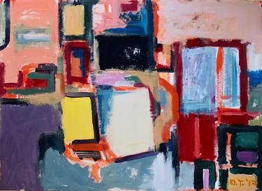 Original Abstract Expressionism Abstract Paintings by Dilera Topaloglu