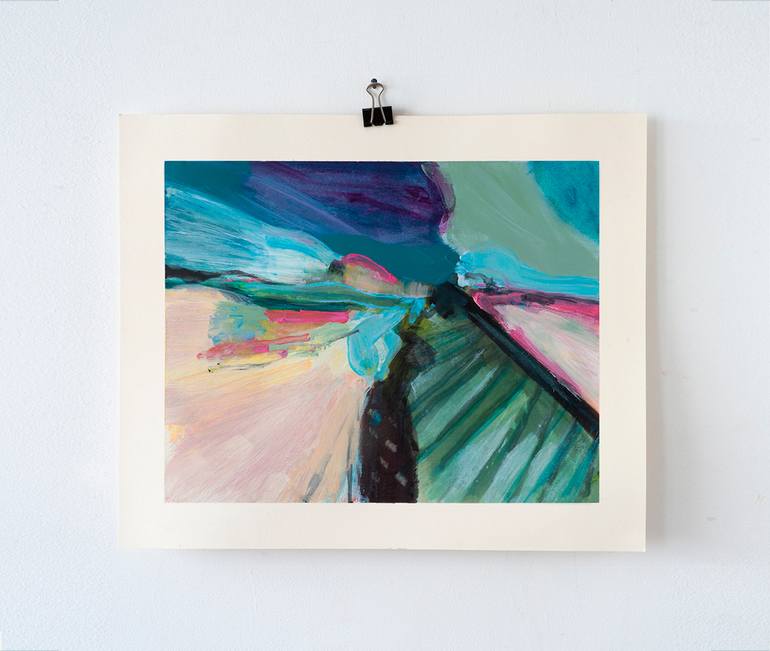 Original Abstract Landscape Painting by Isabo Creations