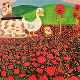 POPPIES AND DACKS by Sandro Colbertaldo
