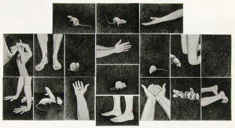 Original Pop Art Animal Painting by Sandro Colbertaldo