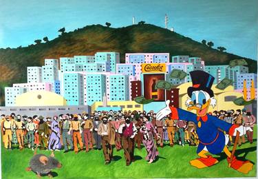 Original Pop Art Political Paintings by Sandro Colbertaldo