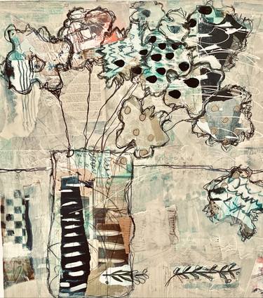 Print of Floral Mixed Media by karen stein