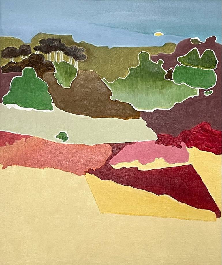 Original Abstract Landscape Paintings by Alexandra Czierpka