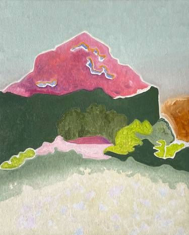 Original Abstract Landscape Painting by Alexandra Czierpka