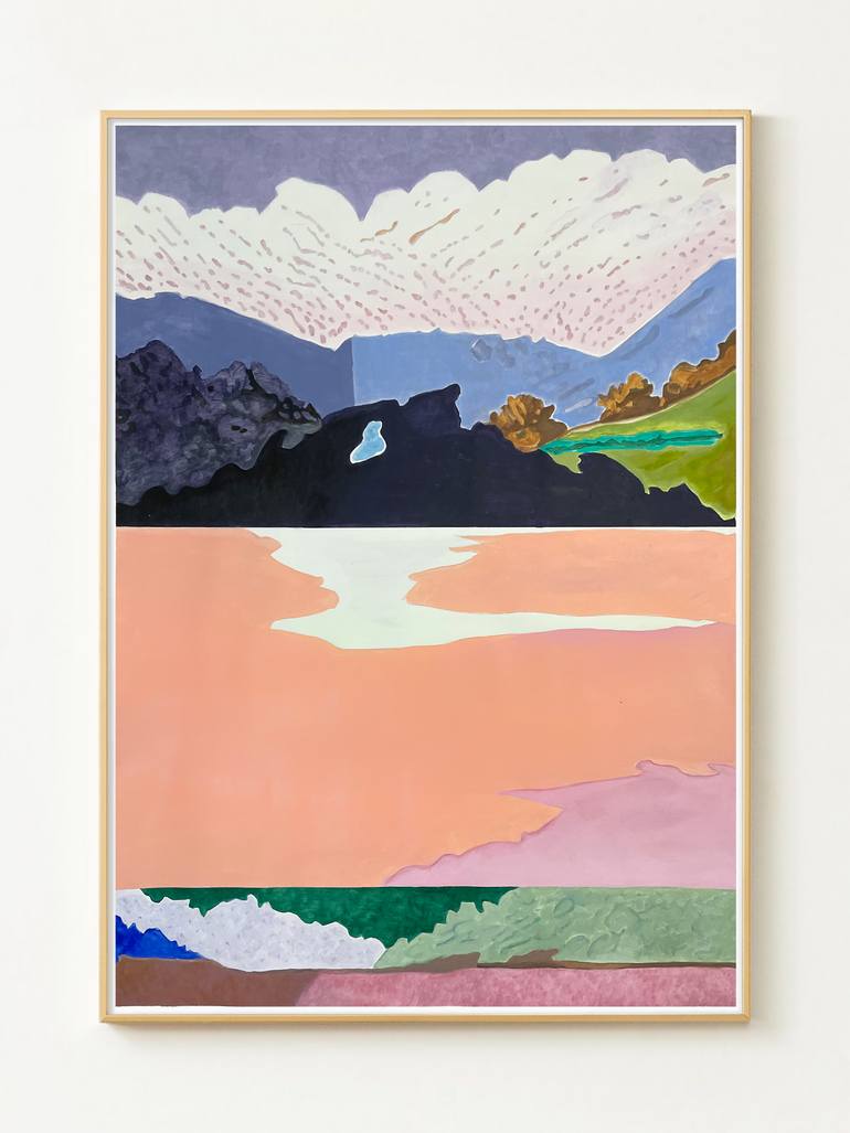 Original Abstract Landscape Painting by Alexandra Czierpka