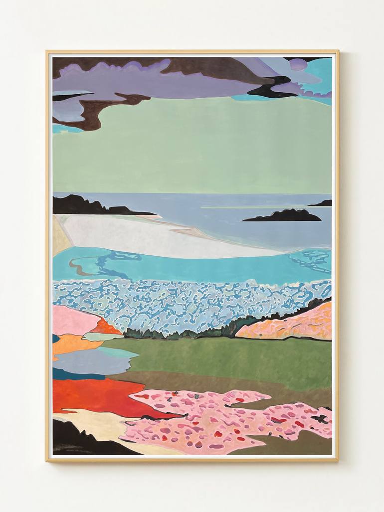 Original Abstract Landscape Painting by Alexandra Czierpka