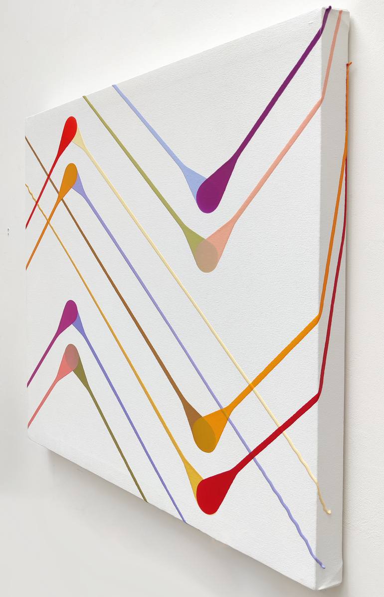 Original Art Deco Abstract Painting by Sarah Emily Porter