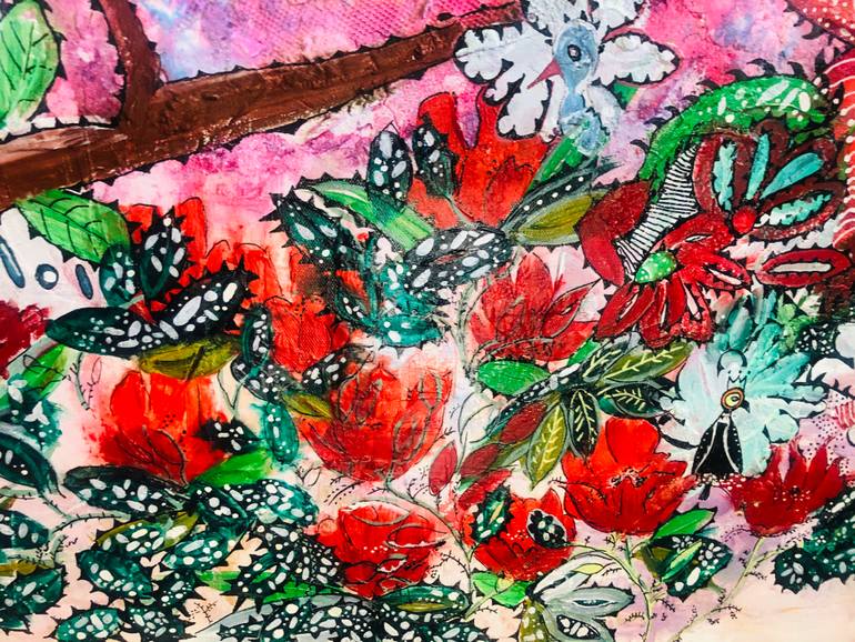 Original Abstract Nature Painting by Orna Sonino