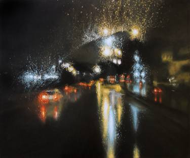 Original Expressionism Cities Paintings by Aziza Alaoui