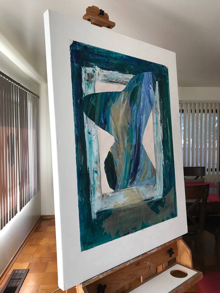 Original Abstract Expressionism Abstract Painting by Shayan Afshar