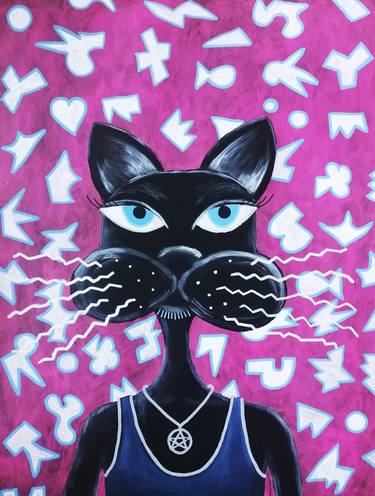 Print of Illustration Cats Paintings by Lukas Pavlisin