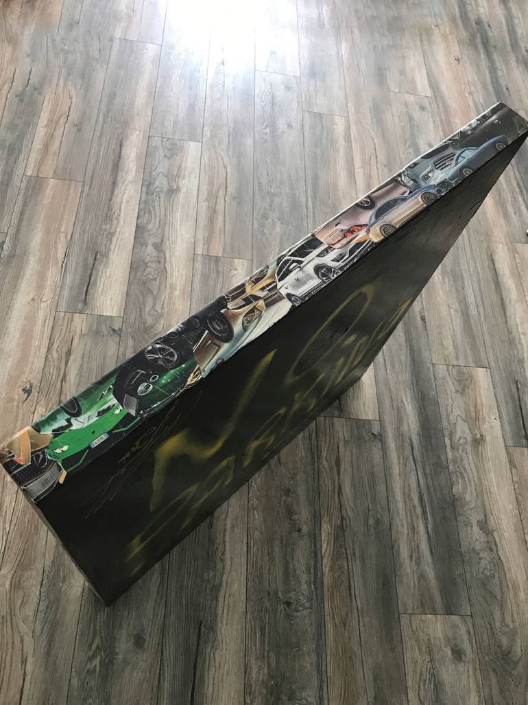 Original Art Deco Graffiti Painting by Chad Hughes