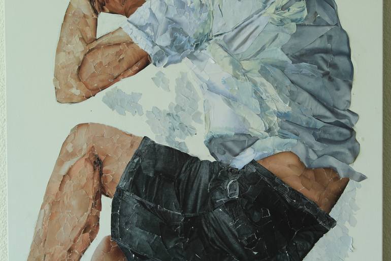 Original Figurative People Collage by Jimena Sanchez