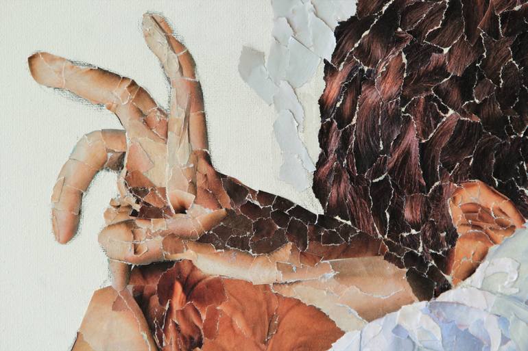 Original Figurative People Collage by Jimena Sanchez