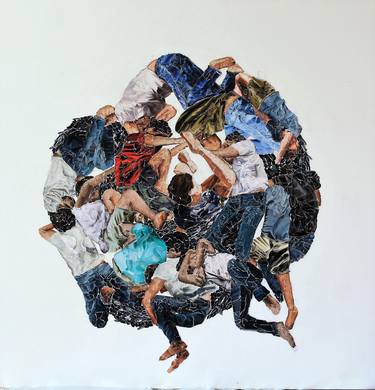 Original Figurative Body Collage by Jimena Sanchez