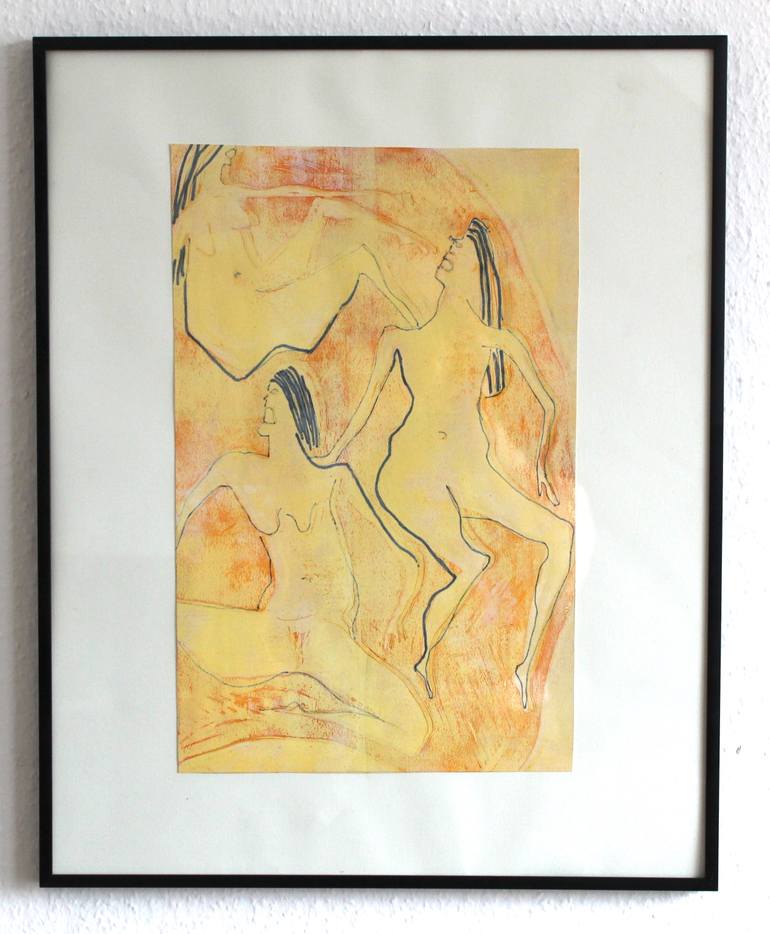 Original Art Deco Body Printmaking by Caroline Liehr