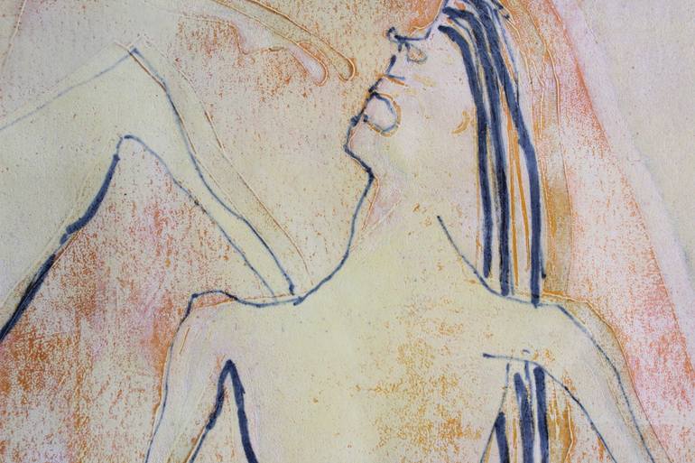 Original Art Deco Body Printmaking by Caroline Liehr
