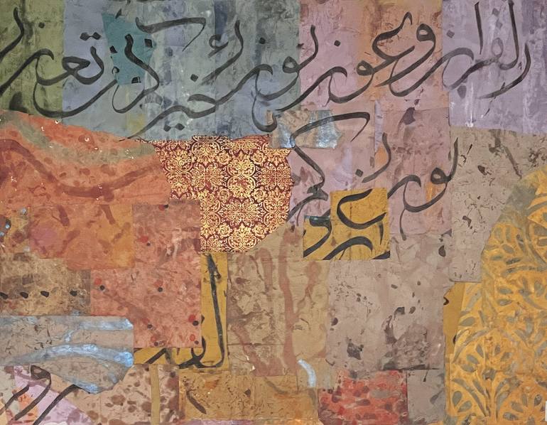 Original Abstract Expressionism Abstract Mixed Media by Khaled Morad