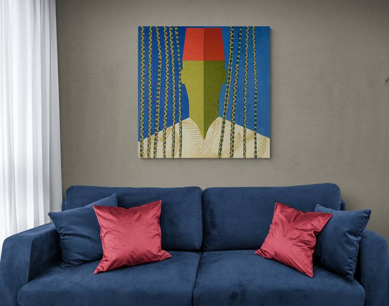 Original Conceptual People Painting by Khaled Morad