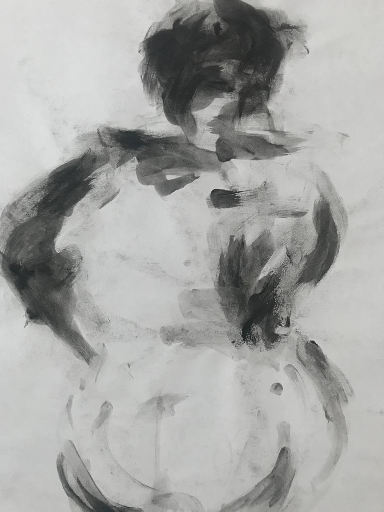 Original Documentary People Drawing by I On