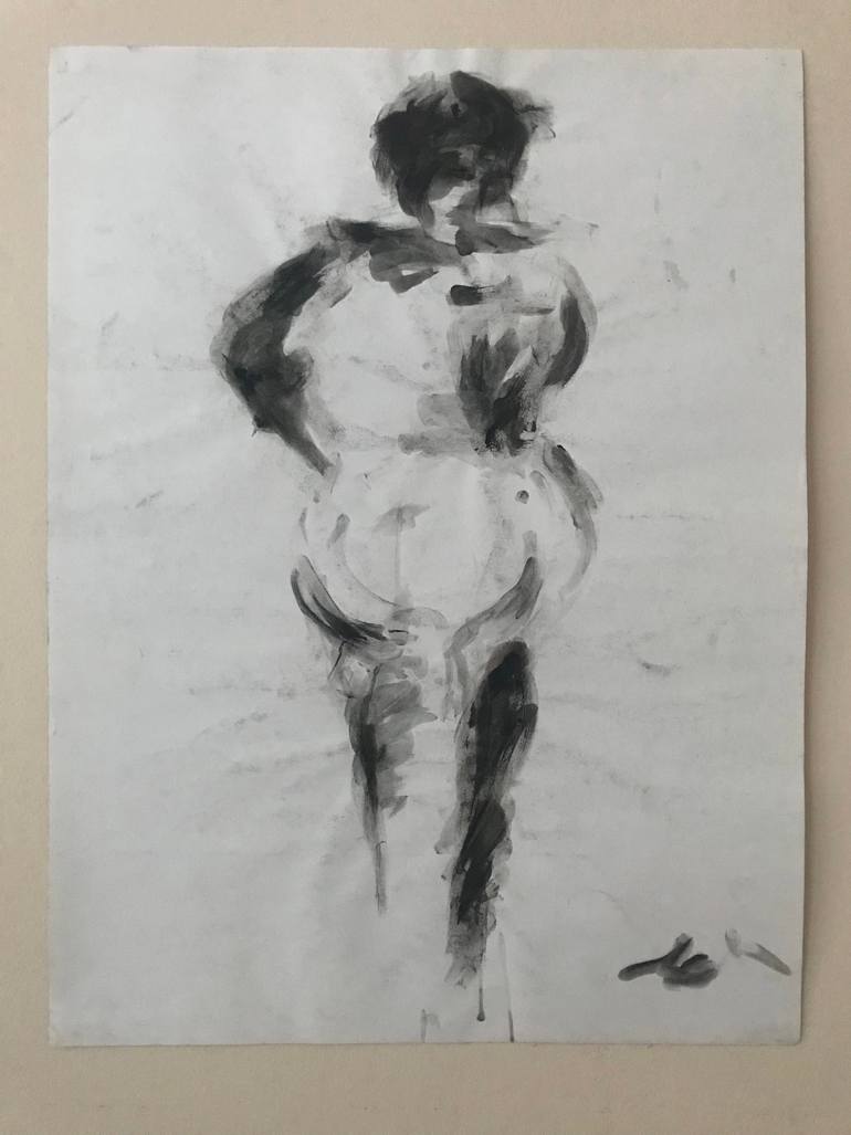 Original Documentary People Drawing by I On