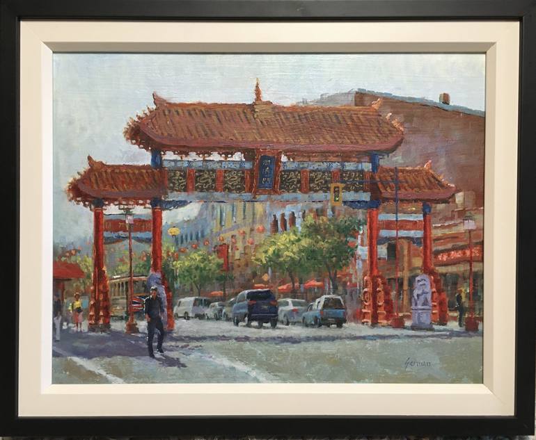 Original Architecture Painting by German Mckenzie