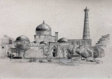 Print of Fine Art Architecture Drawings by Fotima Sharipova